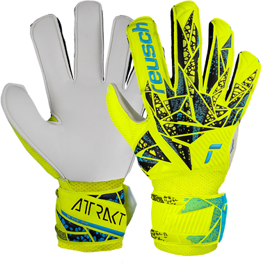 Guanti Portiere Ragazzo Reusch Attrakt Solid Junior Safety Yellow