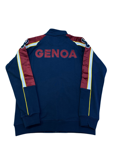 Giacca Calcio Full Zip Kappa Regroovery Genoa Blu Gallinaccio