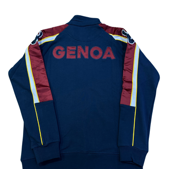 Giacca Calcio Full Zip Kappa Regroovery Genoa Blu Gallinaccio