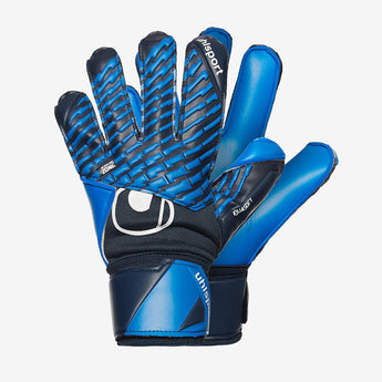 Guanti Portiere Calcio Uhlsport Aquasoft HN Half Negative FM Blu Navy