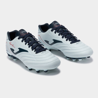 Scarpe Calcio Joma Aguila 2505 Blue Navy FG Firm Ground Bianca e Blu
