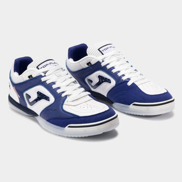 Scarpe Calcio Joma Top Flex 2534 White Royal Blue Futsal Indoor IC