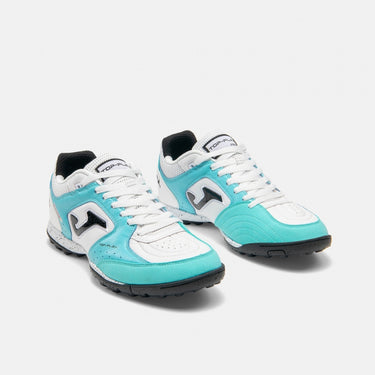 Scarpe Calcio Joma Calcetto Top Flex Turf 2642 Bianca/Turchese