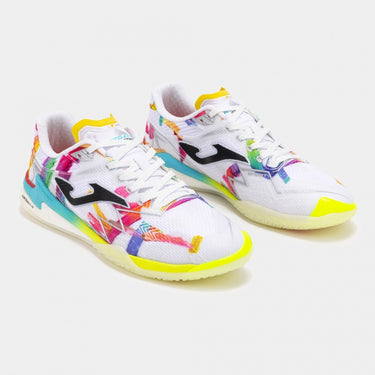 Scarpe Calcio Joma Calcetto Calcio a 5 Regate Reactive 26 Graffiti Indoor Futsal Multicolor