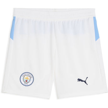 Pantaloncino Calcio Puma Manchester City Home Junior Ragazzo Bianco Kids 2025/2026
