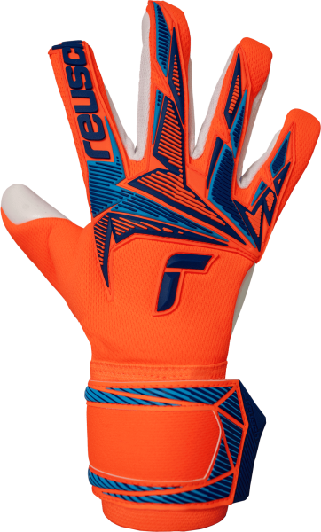 Guanti Portiere Calcio Reusch Attrakt Freegel Advance Arancioni e Blu
