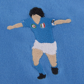 Maglietta Cotone Copa Football X Diego Maradona Napoli Embroidery Ricamato