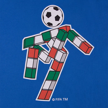 Maglietta Cotone Copa Football Fifa World Cup Italia 90 Ciao Mascotte
