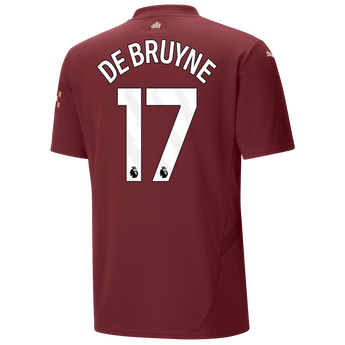 Maglia Calcio Puma Manchester City Away 3rd Third MCFC 2024/2025 #17 De Bruyne