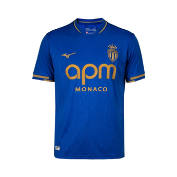 Maglia Calcio Mizuno AS Monaco Away Maglia Gara Blu 2025/2026