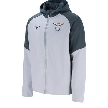 Tuta Completa Mizuno Lazio Tech Hoodie Full Zip + Pantalone Grigio 2025/2026