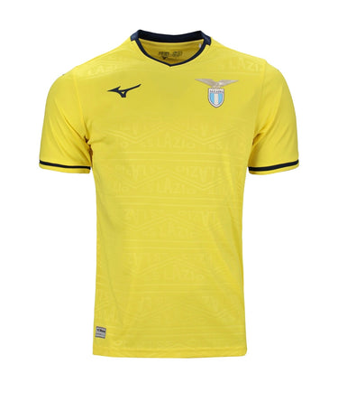 Maglia Calcio Mizuno Lazio Away Gialla Gara Ragazzo Junior 2024/2025