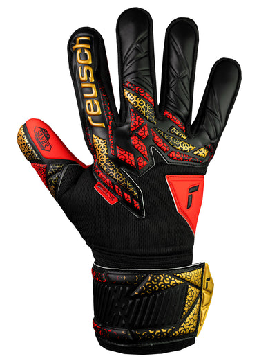 Guanti Calcio Portiere Reusch Attrakt Silver Nero Rosso Oro