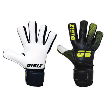 Guanti Portiere GiSix G6 Effect Basic Black Fluo G113