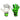Guanti Portiere GiSix G6 da bambino Effect Basic Green G113