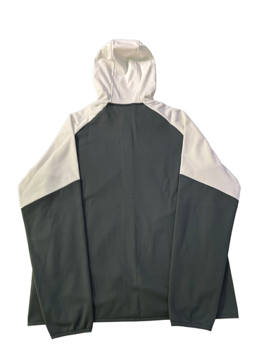 Mizuno Calcio Full Zip Tech Hoodie AS Monaco Cappuccio Grigia 25/26