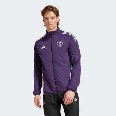Adidas Giacca Calcio Tuta Manchester United Pre Jacket Viola 2025/2026