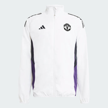 Adidas Giacca Calcio Tuta Manchester United Pre Jacket Bianca 2025/2026