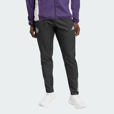 Adidas Pantaloni Calcio Tuta MUFC Manchester United Pre Pant Nero 2025/2026