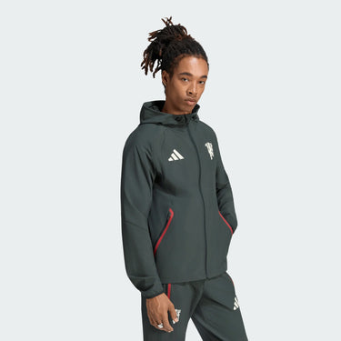Adidas Giacca Tuta Calcio MUFC Manchester United Tiro Travel FZ WindBreaker 2026/27