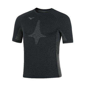 Mizuno Underwear Maglia Termica Core Short Sleeves Nera Manica Corta