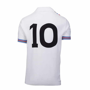 Maglia Calcio NR Classico Sampdoria Away Bianca Phonola Mancini Vintage #10 1986/87