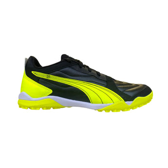 Scarpe Calcio Puma Pressing IV TT Turf Calcetto Nero-Bianco-Giallo