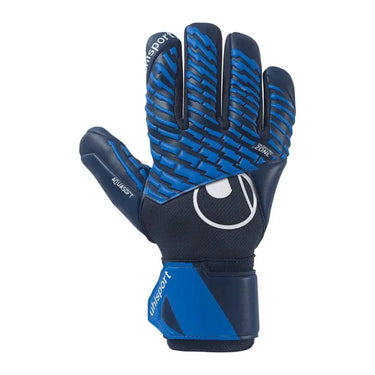 Guanti Portiere Calcio Uhlsport Aquasoft HN Half Negative FM Blu Navy