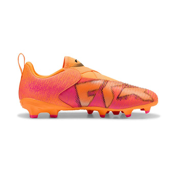 Scarpe Ragazzo Calcio Puma Future 8 Match LL Laceless Hot Pursuit Pack FG/AG Junior Orange
