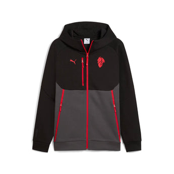 Puma Giacca Tuta Calcio Milan ACM Pumatech FZ Hoodie Nera 2025/2026