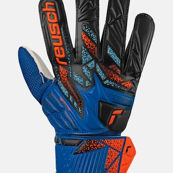 Guanti Portiere Ragazzo Reusch Attrakt Solid Junior Blue Shocking Orange